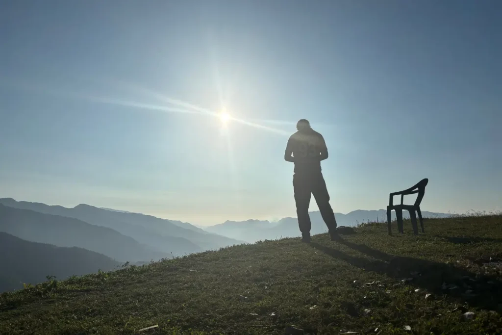 Sunset view from Nag Tibba Base Camp