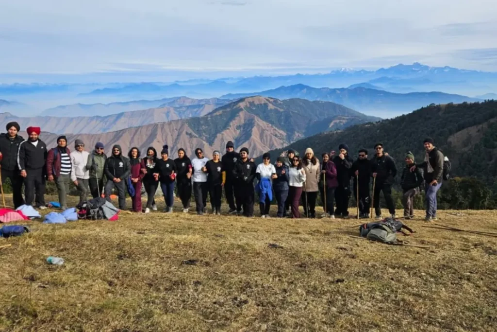 Group of Trekkers at Nag Tibba